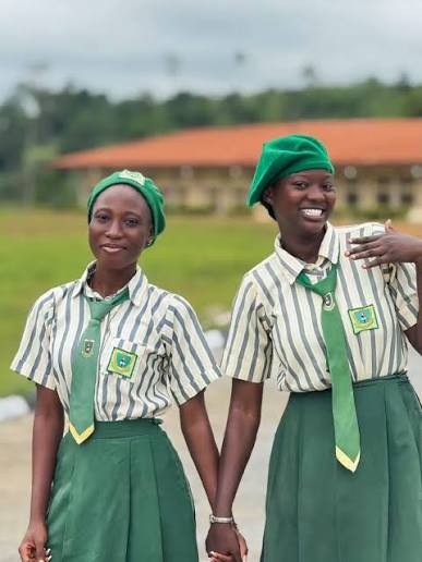 Students at FCE Model Secondary School, Osiele